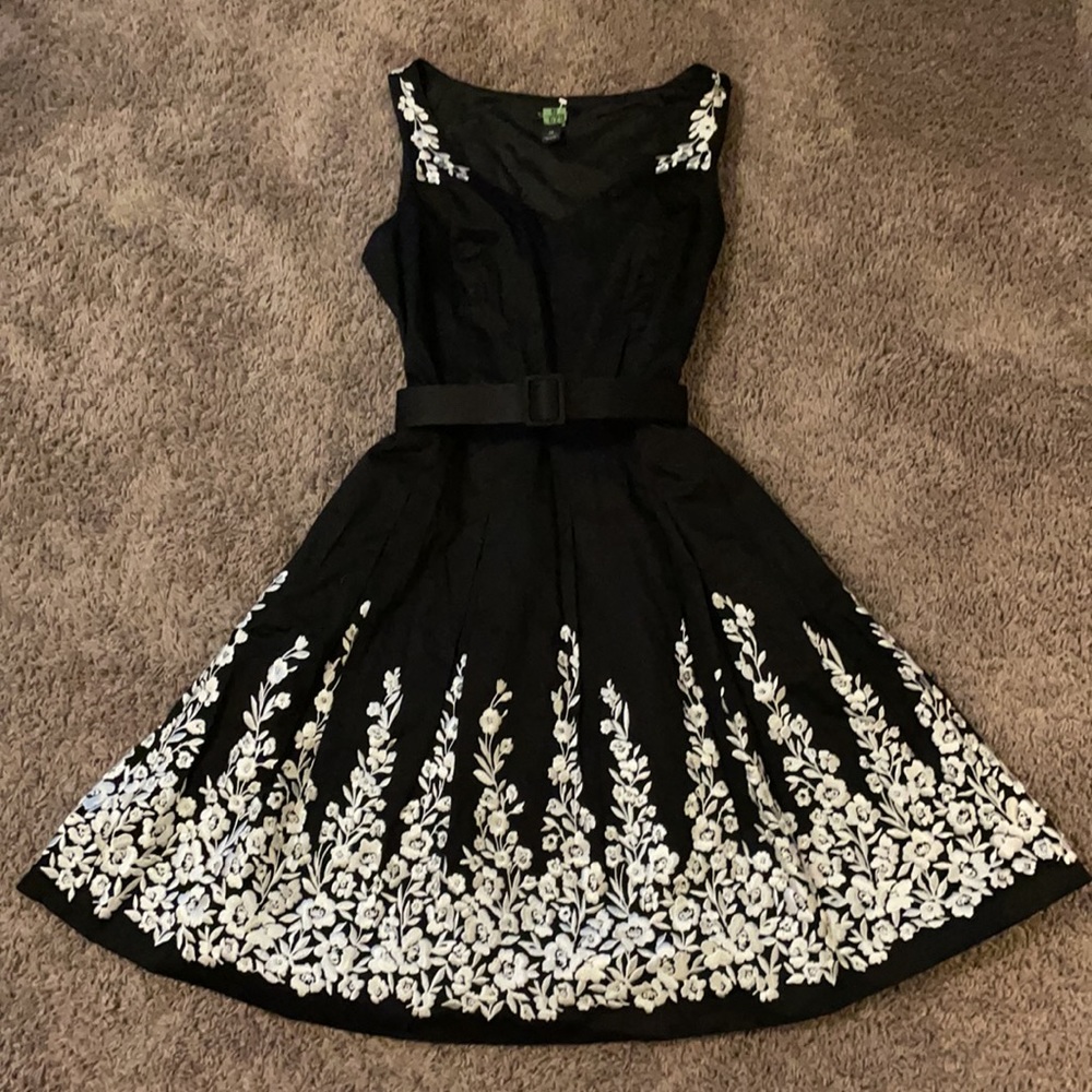 WHBM Floral Embroidered Dress